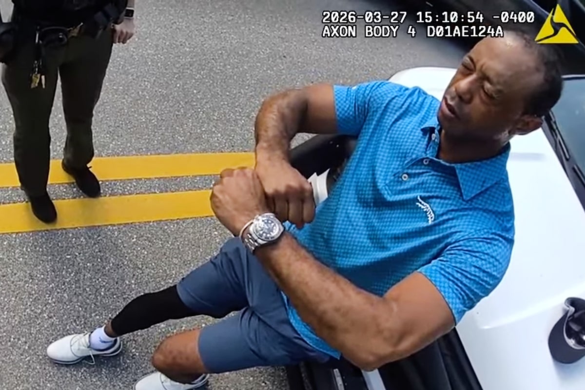 After crash, Tiger Woods told officer he was ‘talking to the president’ body-cam shows