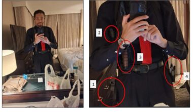 Man charged with trying to kill Trump took photo with knife in hotel just minutes earlier