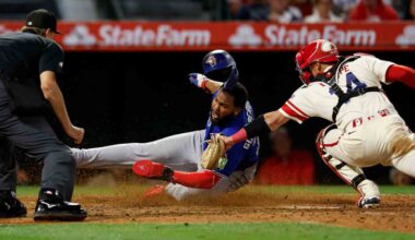 Blue Jays use late rally to beat Angels as offence starts to find its way