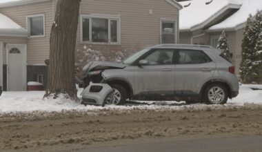 Snowfall at end of April causing rough roads and collisions