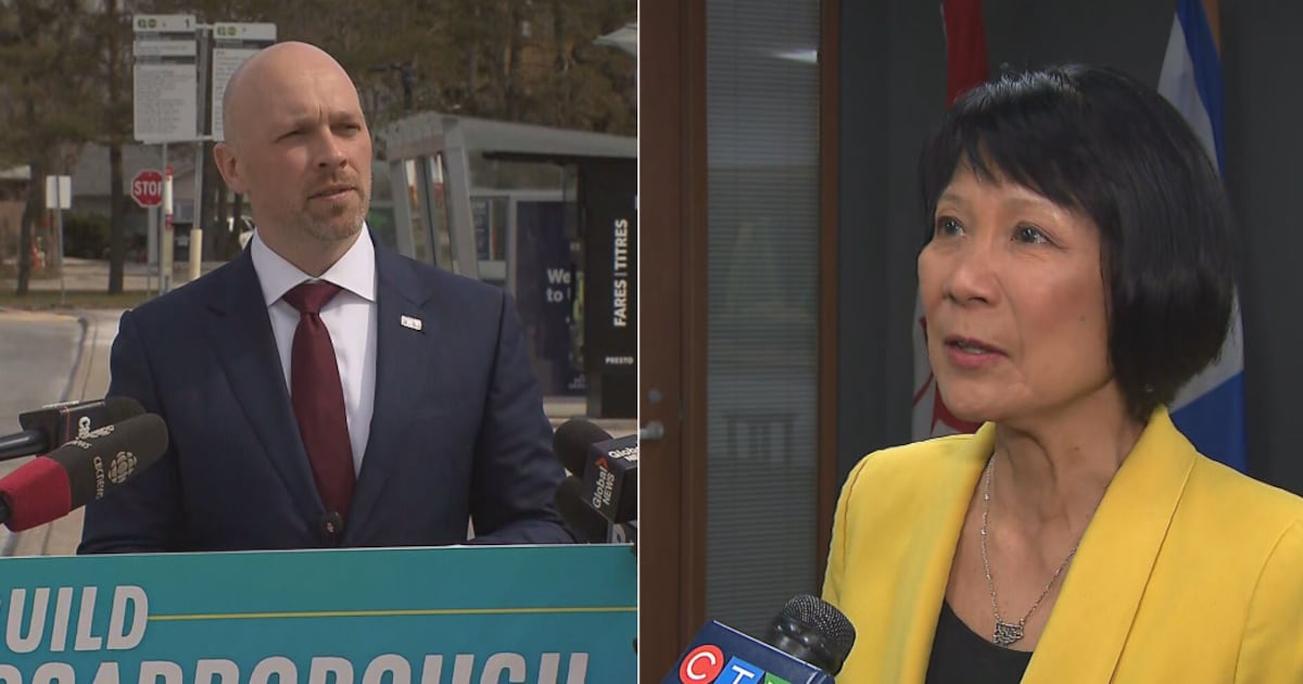 Scarborough LRT debate heats up between Chow and Bradford