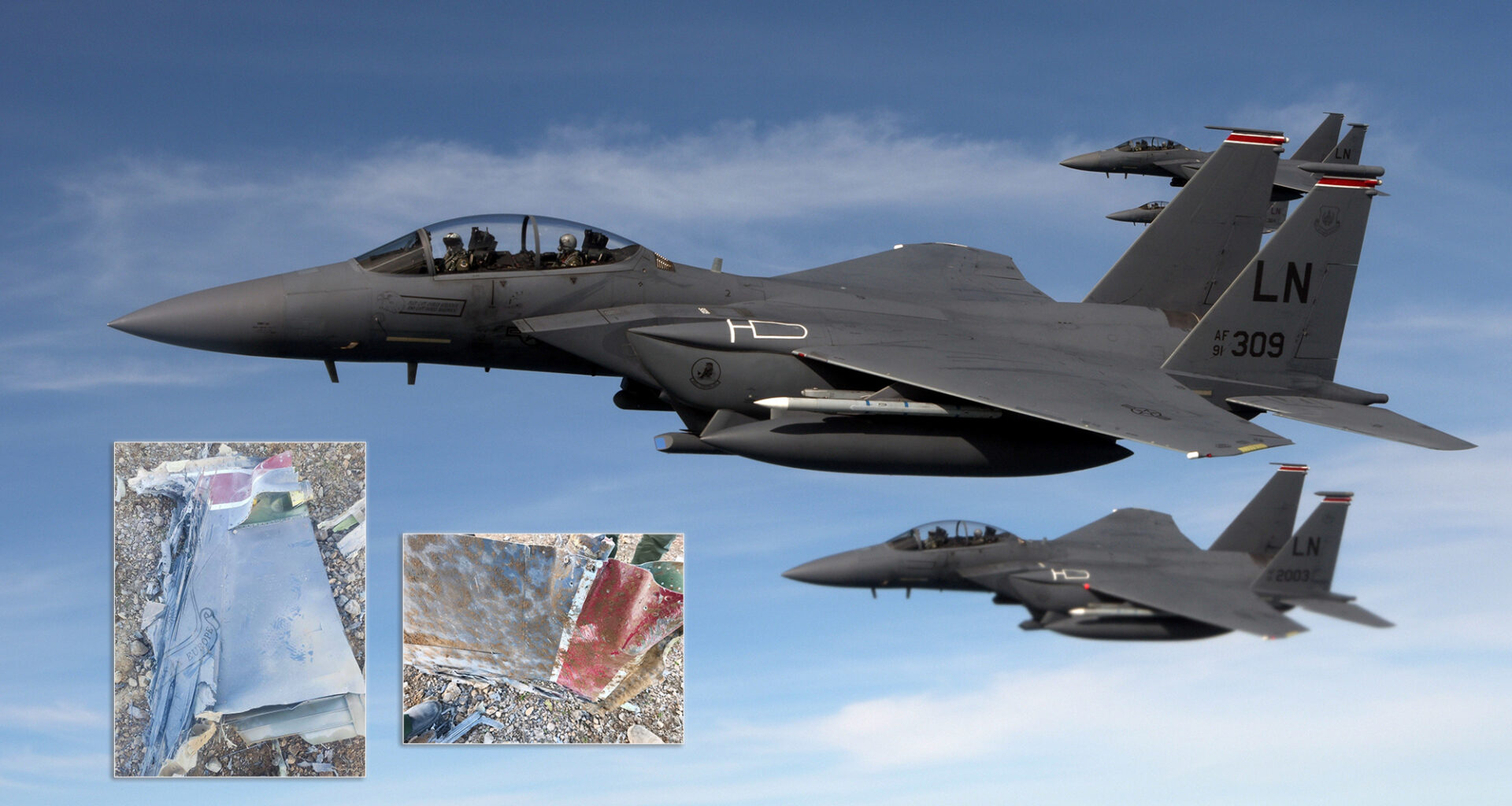 Iranian Media Posts Debris From USAF F-15E Claimed to Have Been Downed Earlier Today