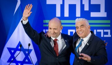 Naftali Bennett and Yair Lapid announce united run under Bennett in 2026 elections