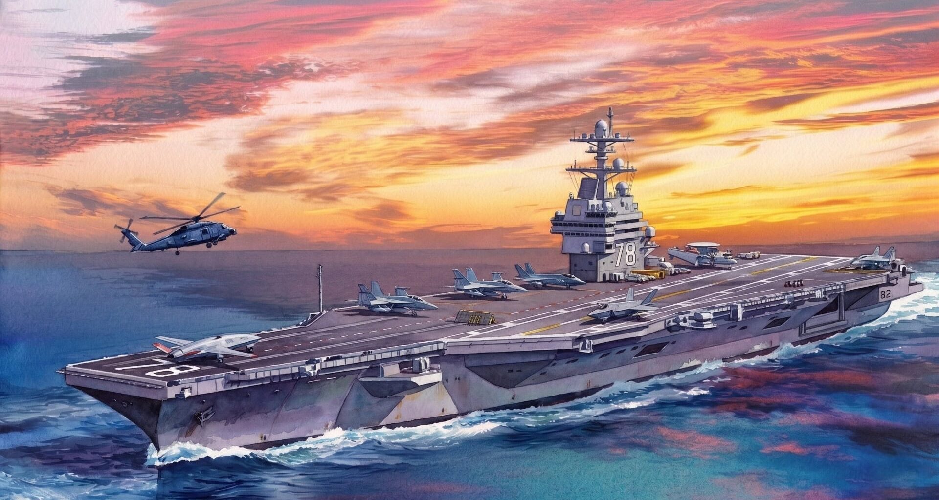 Ford-Class Aircraft Carrier Artist Rendering