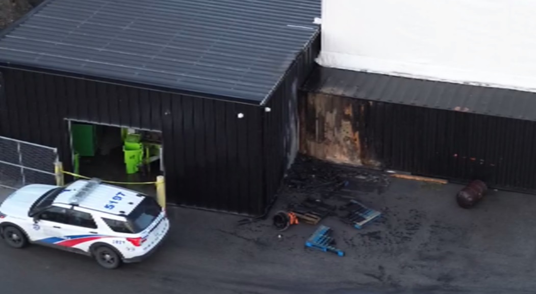 Police investigating fire at GFL yard in Toronto's east end as suspicious