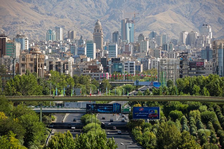 Expressway leading to the capital city Tehran, Iran. (Photo by: Marica van der Meer/Arterra/Universal Images Group via Getty Images)