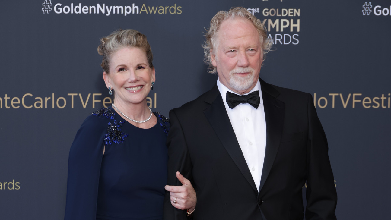 Melissa Gilbert and Timothy Busfield at the Monte Carlo TV Festival in 2023.