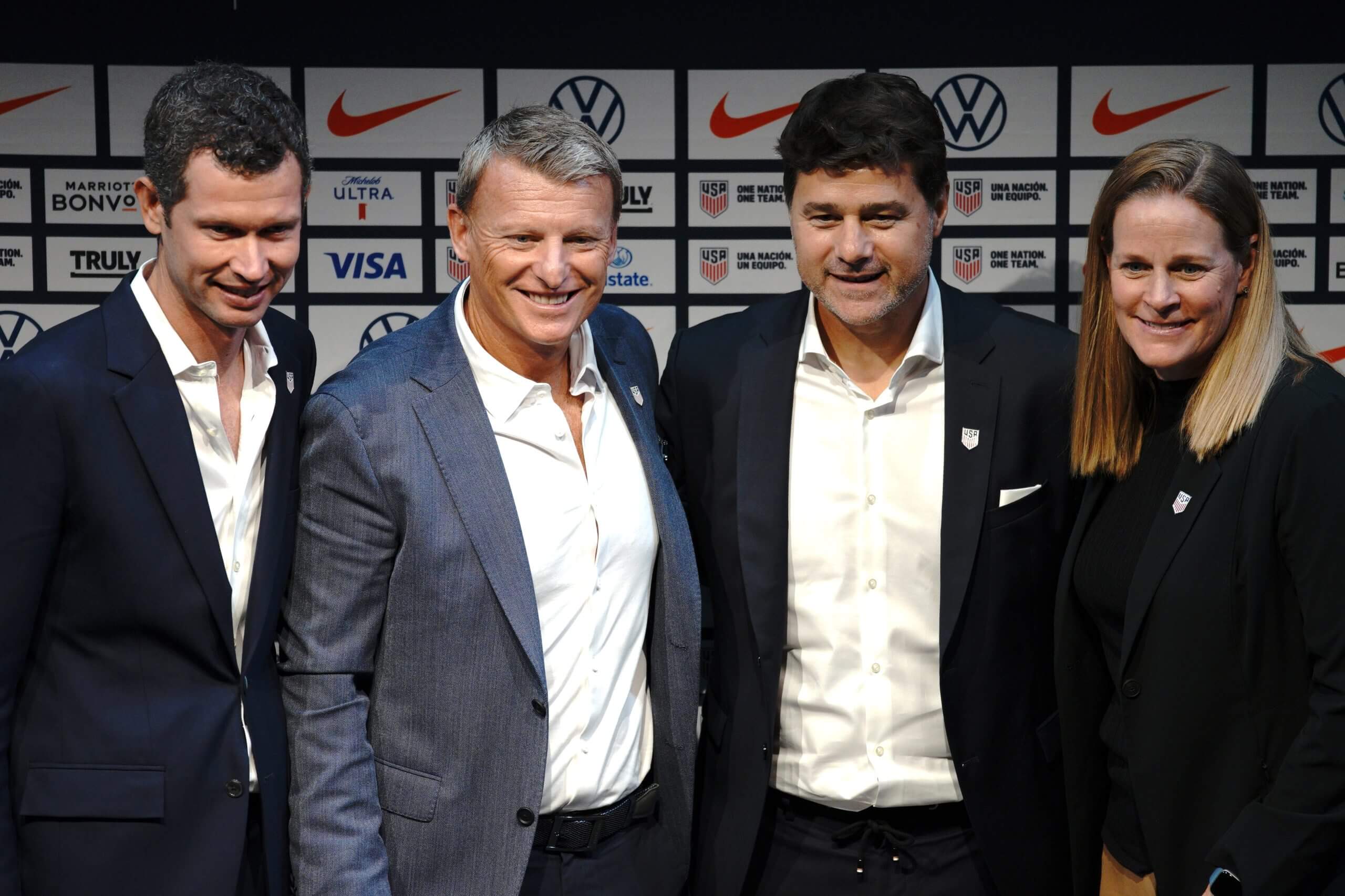 Mauricio Pochettino with U.S. Soccer leadership