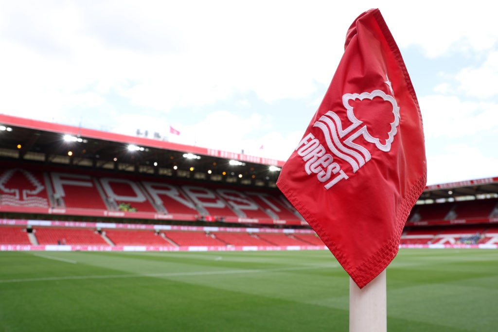 Nottingham Forest corner flag.