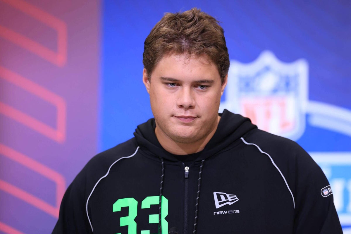 Patriots select Utah OT Caleb Lomu with 28th pick in 2026 NFL Draft