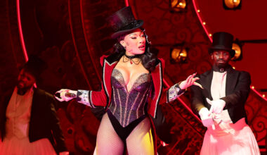 Megan Thee Stallion makes her Broadway debut in Moulin Rouge! The Musical at Al Hirschfeld Theatre on March 24, 2026 in New York City.