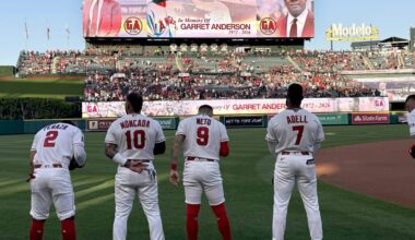 On emotional night, Angel Stadium mourns franchise icon Garret Anderson