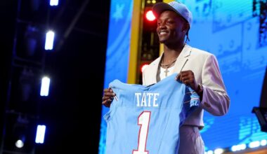 NFL Draft roundtable: Titans surprise with Carnell Tate, Bucs stop Rueben Bain’s slide