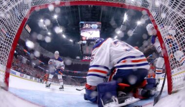 The Oilers are on the brink, because a puck (apparently) trickled across the goal line