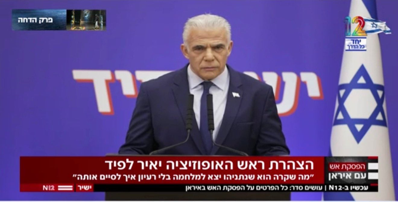 Yair Lapid: 'Netanyahu led us into a strategic debacle,' sold lies to the Americans