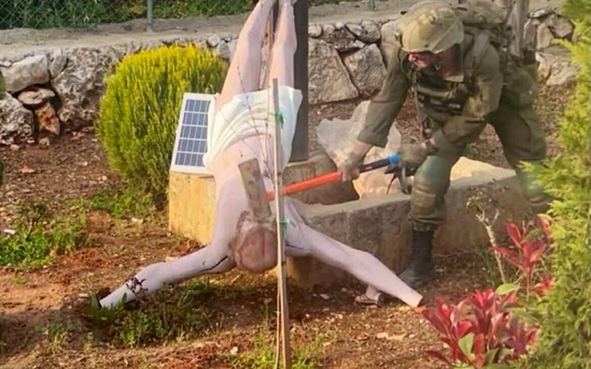 IDF says image of soldier destroying Jesus statue in Lebanon is real, vows action