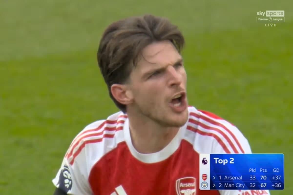 Lip-readers reveal Rice's title race verdict after Arsenal loss to Man City - London Evening Standard