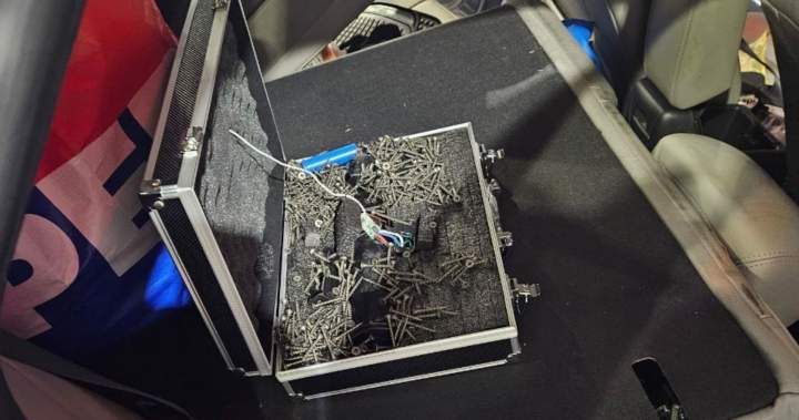 Homemade bomb containing screws discovered during Sherwood Park arrest