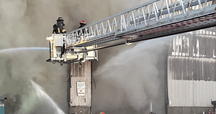 Toronto dispatches 80 firefighters to massive blaze at waste removal company - Toronto