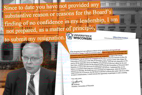 Wisconsin President Under Pressure to Resign