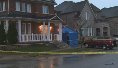Police outside Ajax home on Shorten Place