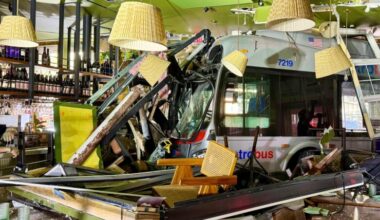 At least 3 injured after Metrobus crashes into DC restaurant