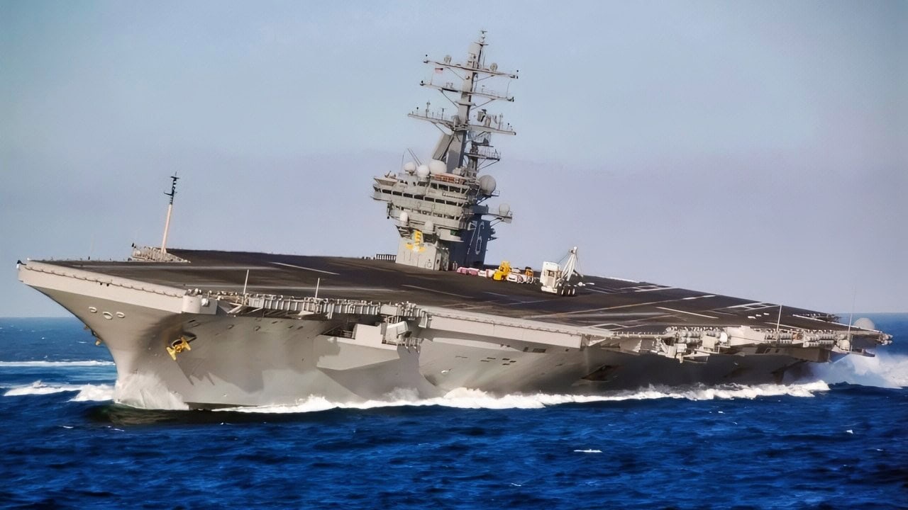 Navy Aircraft Carrier on Patrol