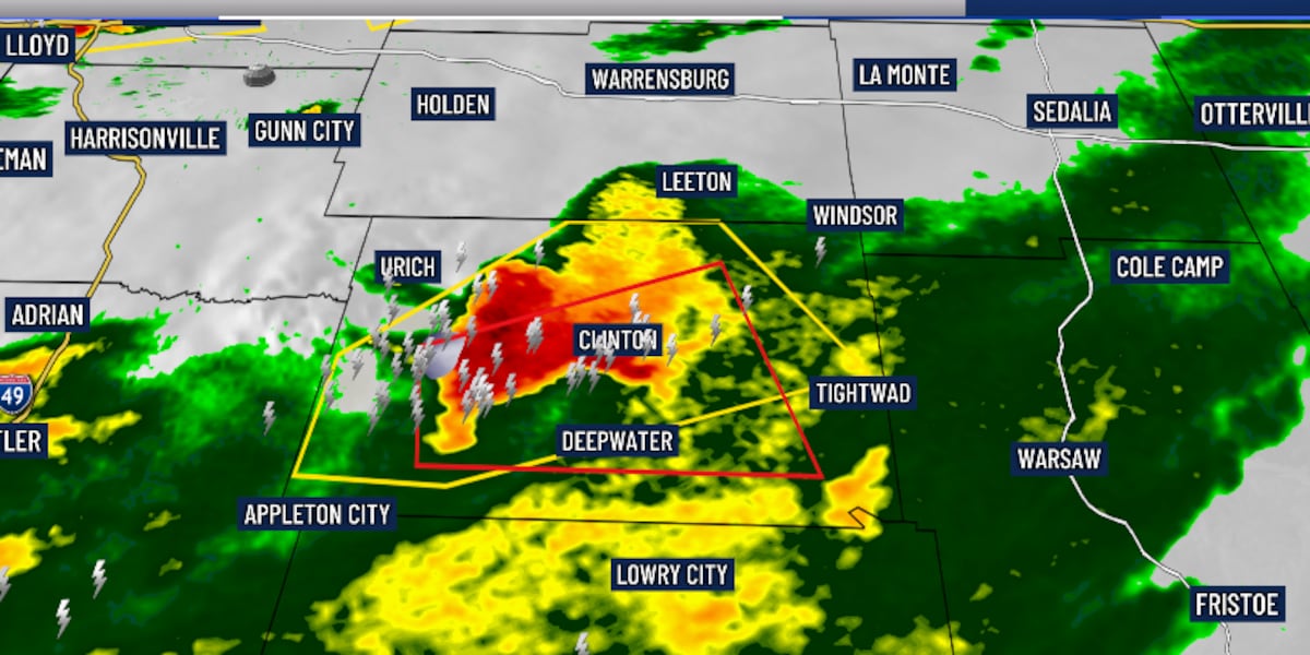 Storms moving out of the region on your Wednesday evening