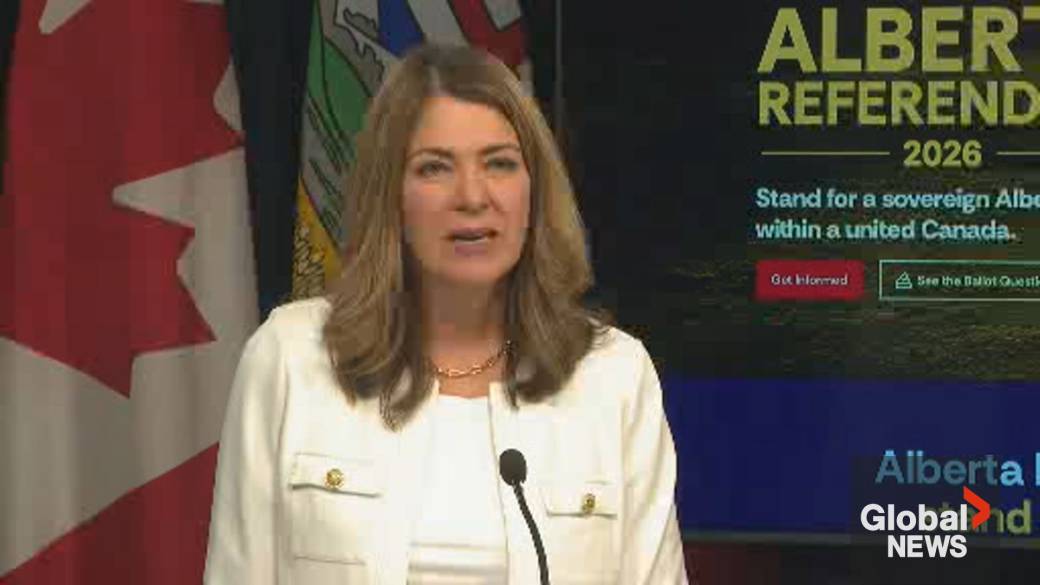 Click to play video: 'Alberta referendum: Smith says Albertans need to “understand” what voting yes means'