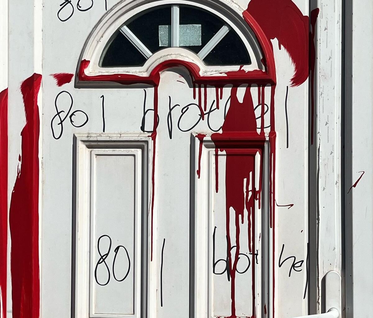 Red paint attacks continue across London targeting suspected brothels