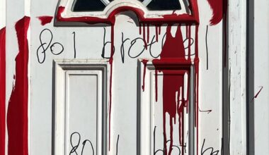 Red paint attacks continue across London targeting suspected brothels
