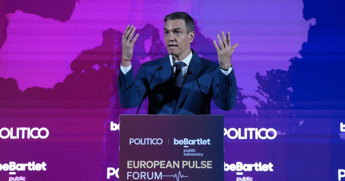 After clashing with Trump and Israel, Sánchez casts Spain as moral model for EU – POLITICO