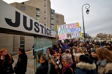 Gisèle Pelicot supporters.
