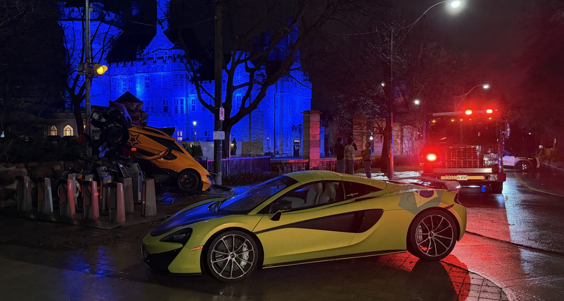 1 arrested for impaired after McLaren crashes near Casa Loma