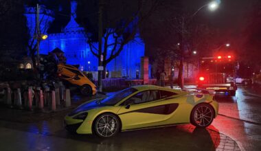 1 arrested for impaired after McLaren crashes near Casa Loma