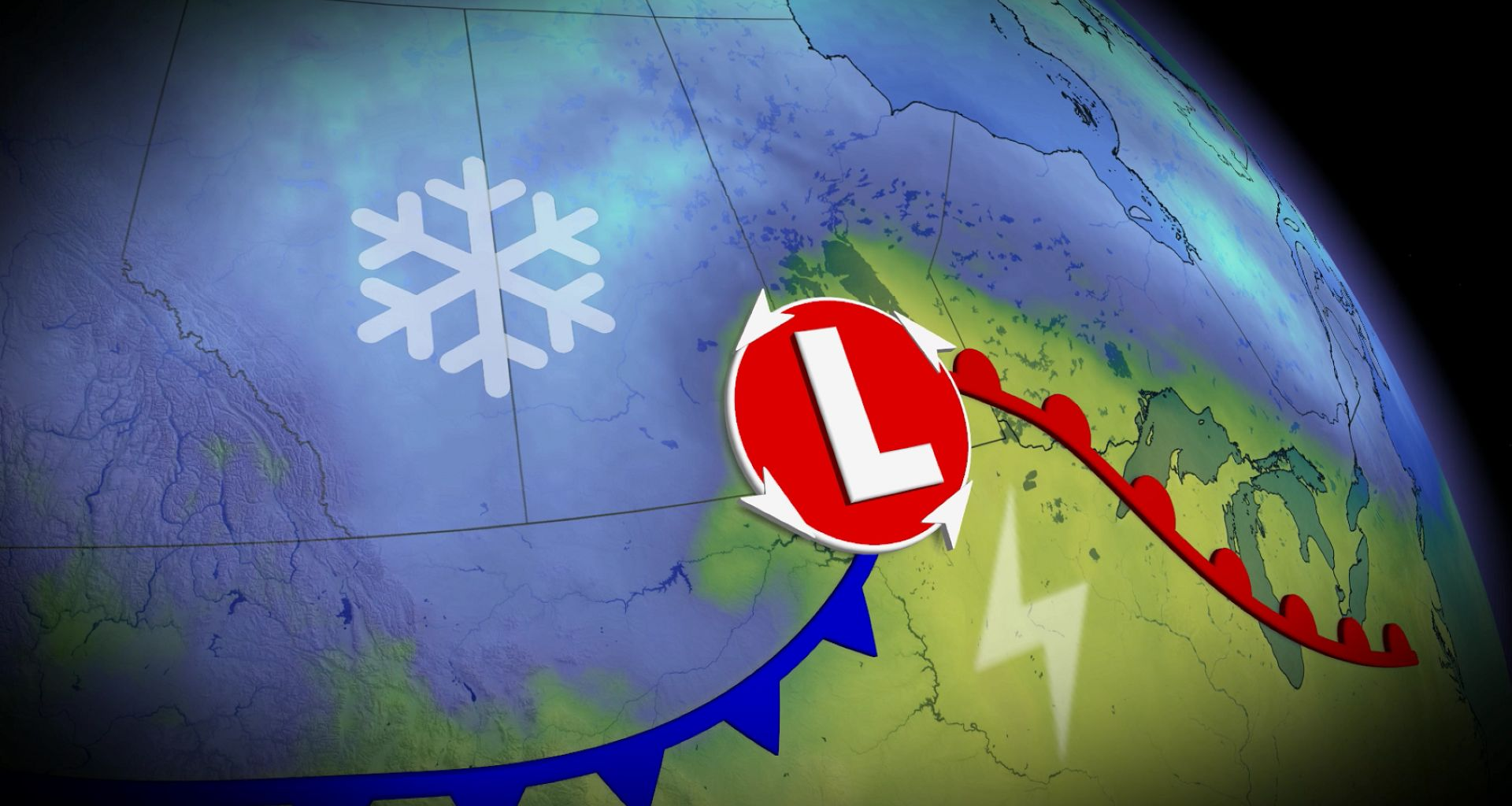 Wild spring ride on the Prairies with 30-50 cm of snow and thunderstorms