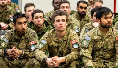 Canadian military signs 7,310 recruits, beating goal