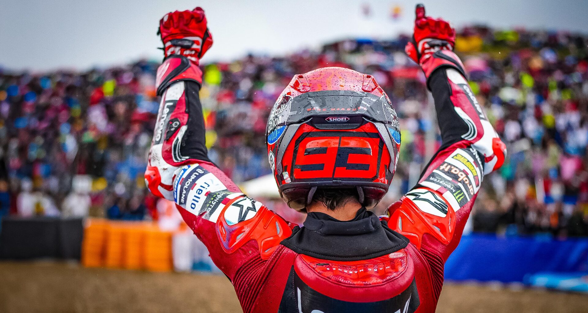 Marc Marquez back on top in dramatic flag-to-flag Sprint
