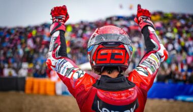 Marc Marquez back on top in dramatic flag-to-flag Sprint