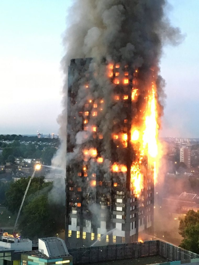 File photo dated 14/07/2017 of fire at Grenfell Tower in west London. The Grenfell Tower fire was 