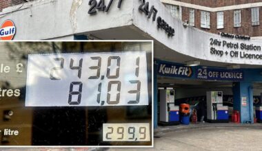 UK's 'most expensive' petrol pump where a tank costs £240 | News UK