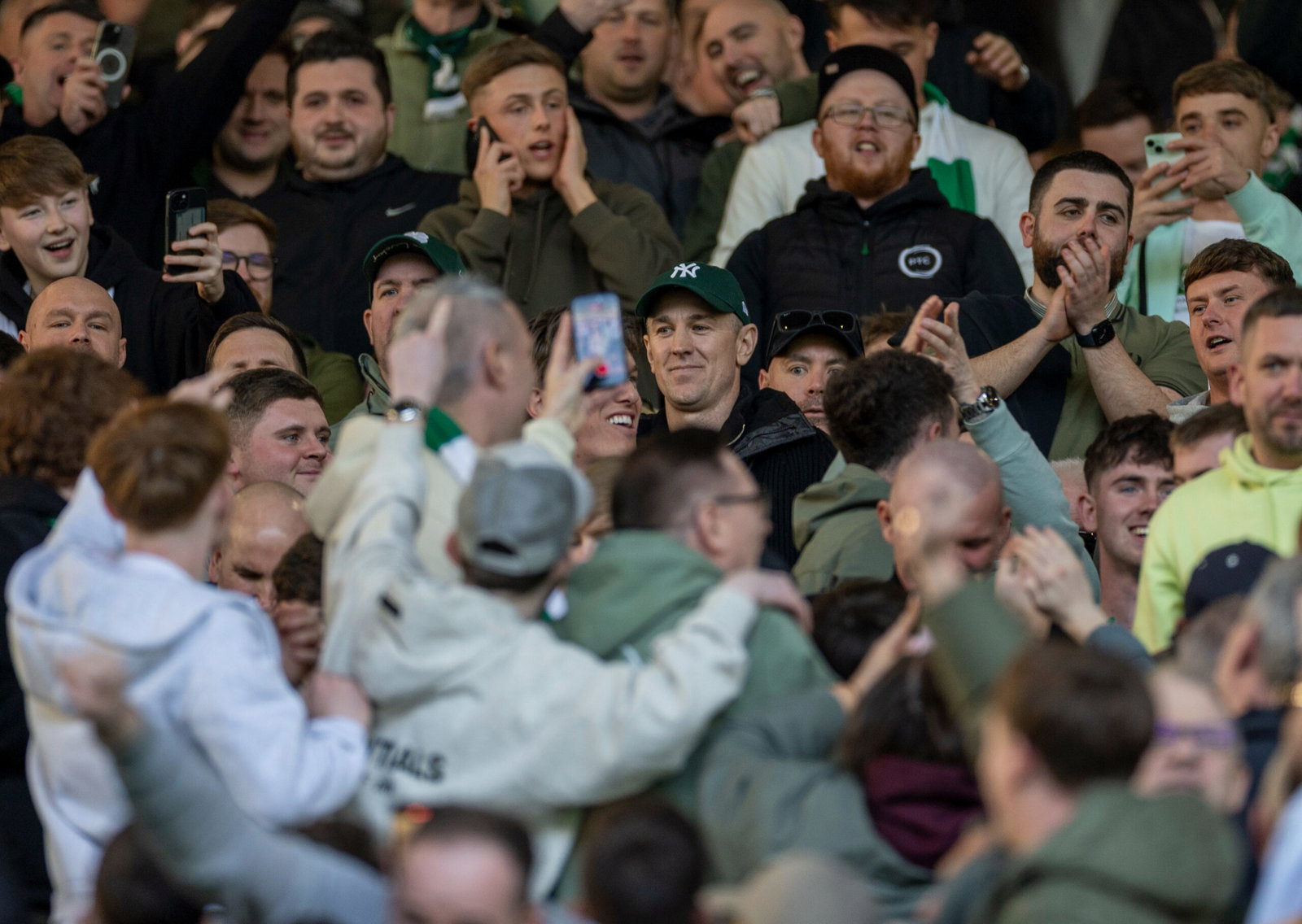Celtic fc former goalkeeper Joe Hart at Ibrox