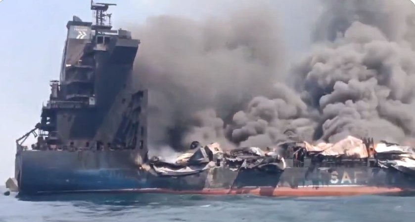 Safeen Prestige Reportedly Sank in the Strait of Hormuz