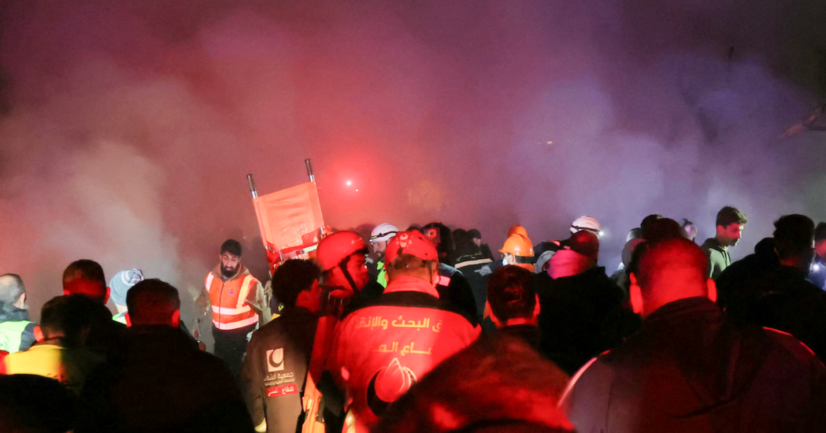 Emergency workers search for victims of Israeli airstrikes on Beirut | Hezbollah