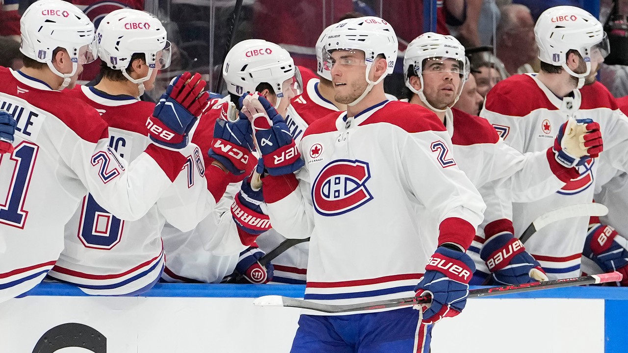 Canadiens' Slafkovsky lives up to reputation as 'big-game player' in Game 1 win