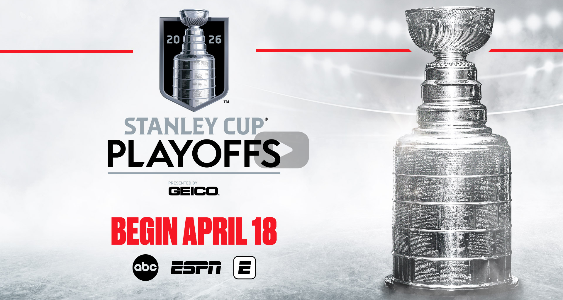 2026 Stanley Cup Playoffs presented by GEICO begin Saturday on ESPN