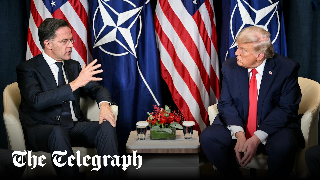 Trump discusses Nato withdrawal in ‘frank’ meeting with Rutte