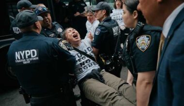 Dozens arrested as protesters demand Schumer and Gillibrand block sale of bombs to Israel