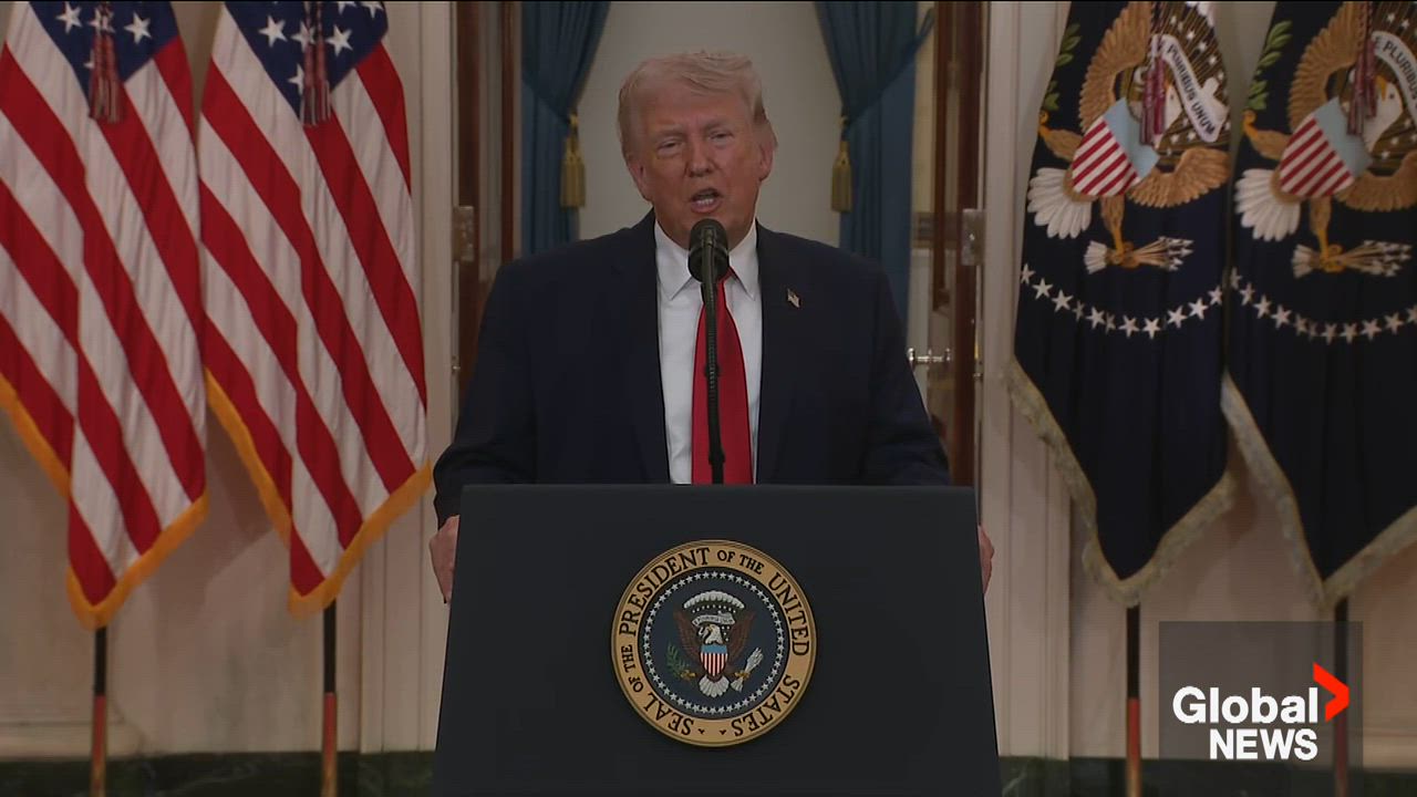 Click to play video: '‘We don’t need it’: Trump says it’s up to other countries to keep Strait of Hormuz open'