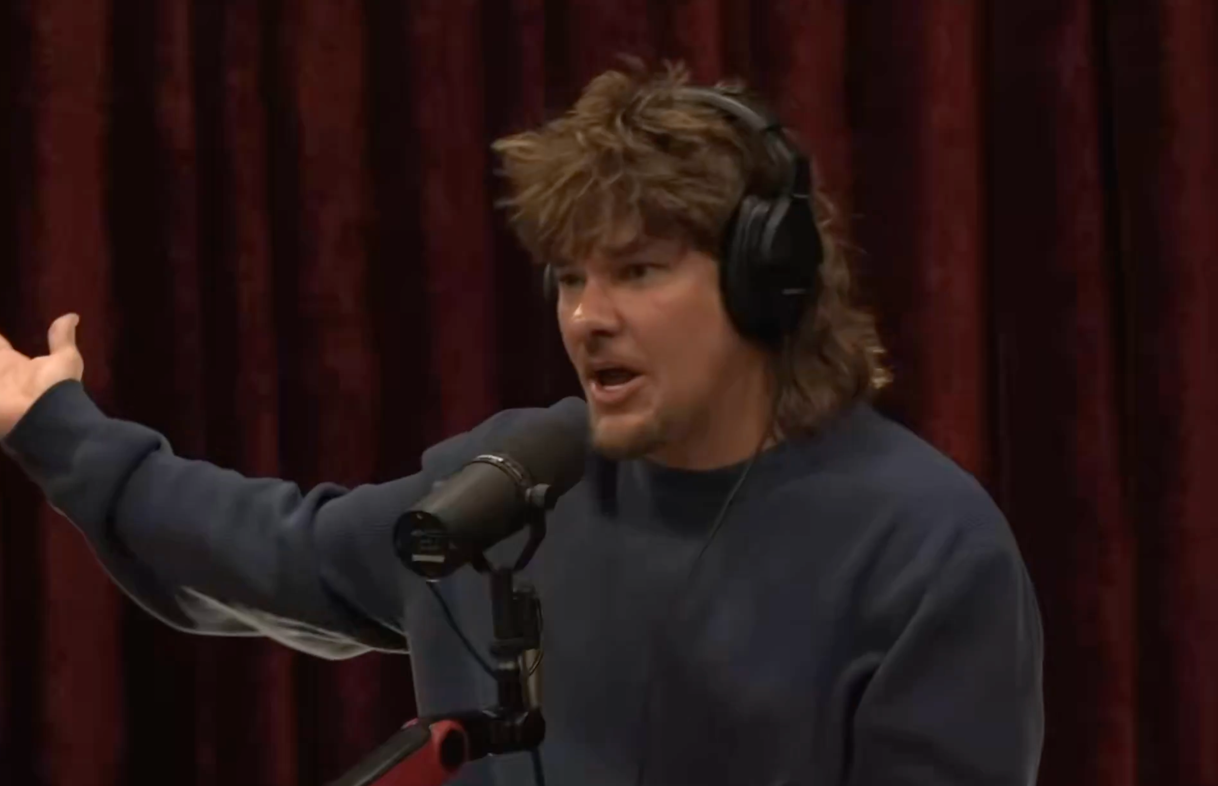Theo Von attacks President Donald Trump over the war in Iran during a guest spot on Joe Rogan's podcast Thursday